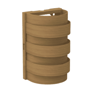 Sauna Light Cover Curved Strips Cedar 917-D