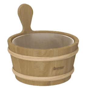 Sauna Bucket 4L with Plastic Insert 340-D