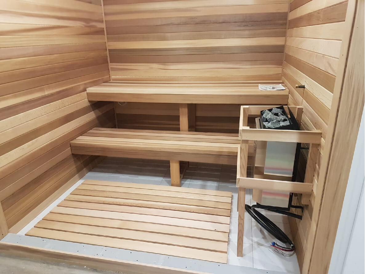 Buy 9x10 DIY indoor Sauna Kit | Custom Built Home Sauna for Sale