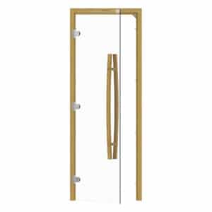 Cedar Frame DoorClear Glass690x1890mm(27 1/8″ X 74 3/8″)Left or Right Hand Opening