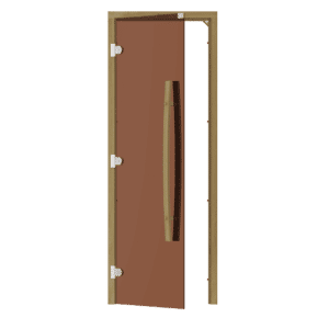 Bsaunas Frameless Bronze Glass Door690x1890mm(27 1/8" x 74 3/8")Left Hand