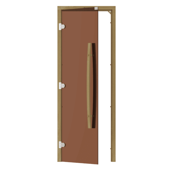 Bsaunas Frameless Bronze Glass Door690x1890mm(27 1/8" x 74 3/8")Left Hand
