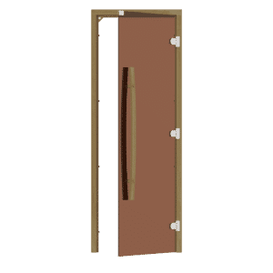 Bsaunas Frameless Bronze Glass Door690x1890mm(27 1/8" x 74 3/8")Right Hand