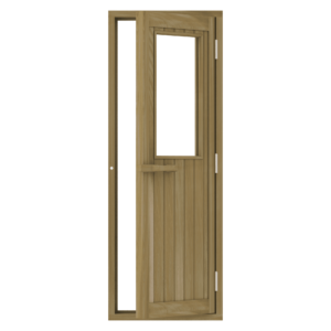 Bsaunas Cedar Door With Glass Window700x2090mm(27 1/2" x 82 1/4″)Right Hand