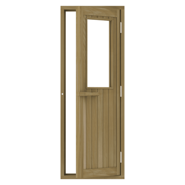 Bsaunas Cedar Door With Glass Window700x2090mm(27 1/2" x 82 1/4″)Right Hand