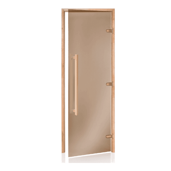 Alder Frame Door with Long HandleBronze Glass690x2090mm(27 1/8" x 82 1/4")Right Hand Opening