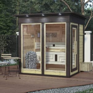 Outdoor Prefab Sauna Cabin 6.5 x 6.5