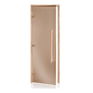 Alder Frame Door with Long Handle Bronze Glass 690x1890mm (27 1/8″ x 74 3/8″) Left or Right Hand Opening