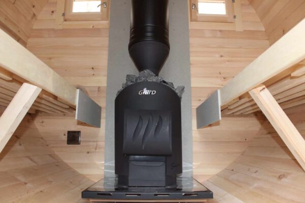 Round Standard11' 7" Outdoor Barrel Sauna