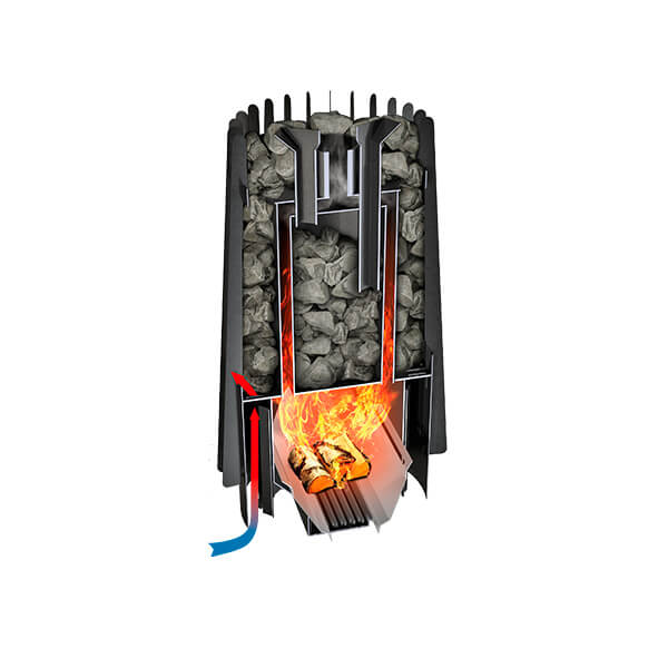 Grill'D Cometa 180 Vega LongWood-Burning Sauna Heater / Stove