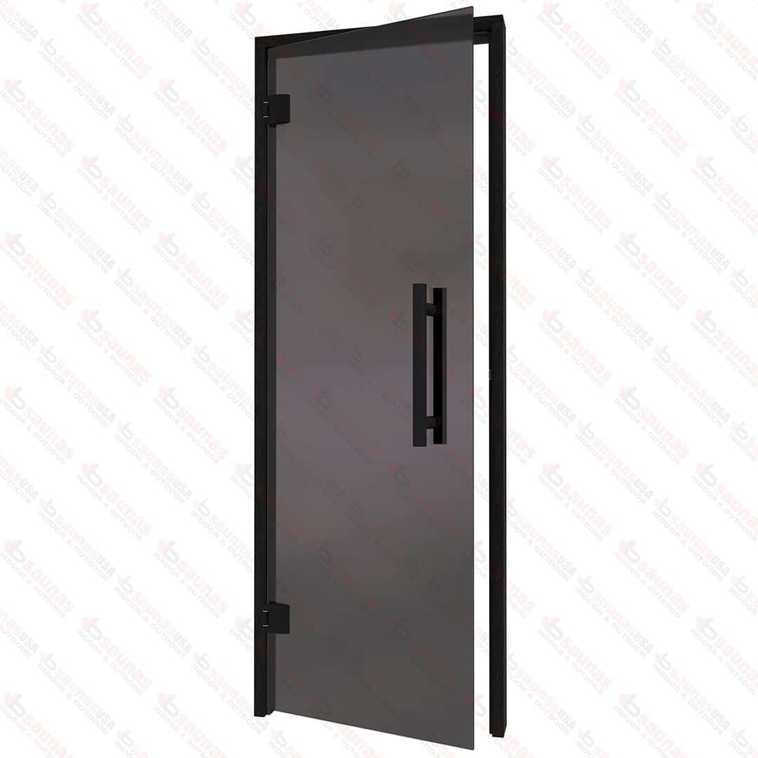 Alder Black Frame Door Grey Glass690x1890mm(27 1/8″ x 74 3/8″)