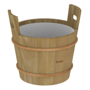 Wooden pail 18 L with Plastic Insert 381-D