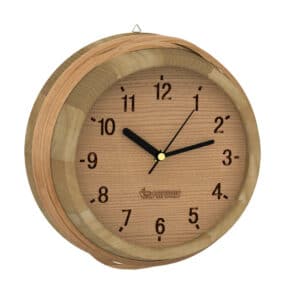 Wooden Clock, Pail look Cedar 530-D